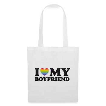Ich liebe meinen Freund - LGBTQ - Stoffbeutel - Weiß - Vorne