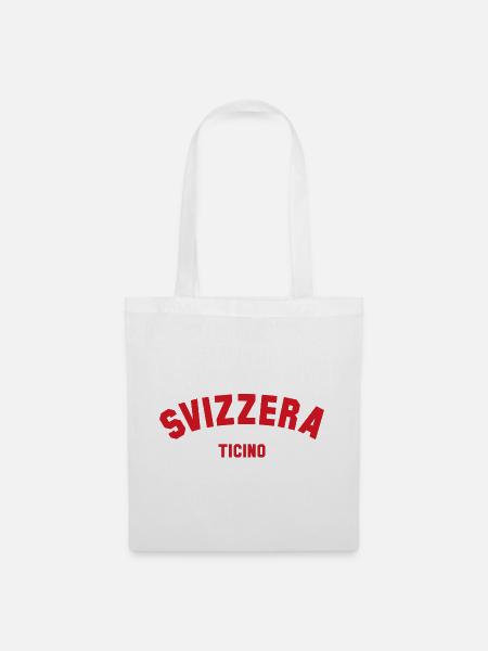 TICINO Svizzera Switzerland Schweiz - Stoffbeutel - Weiß