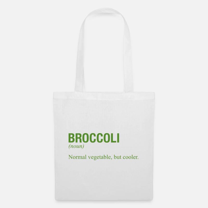 BROCCOLI Brokkoli - Stoffbeutel - Weiß