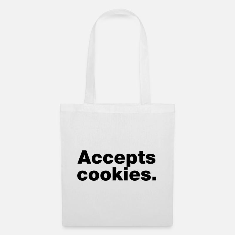 Akzeptiert Cookies - Stoffbeutel - Weiß