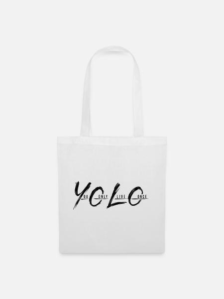 You Only Live Once - Stoffbeutel - Weiß