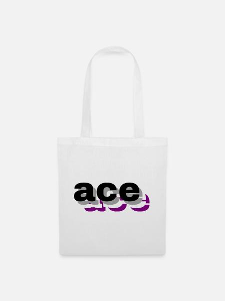3D-asexuell - Stoffbeutel - Weiß