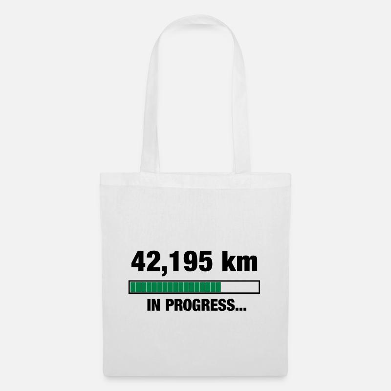 Marathon in Progress - Stoffbeutel - Weiß