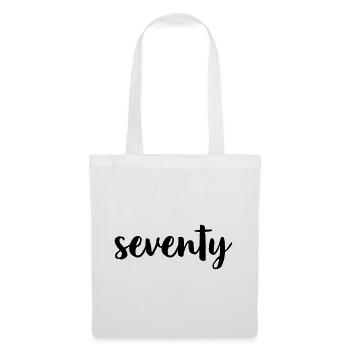 70 seventy 70th Birthday Gift Number 70 Number - Tote Bag - white - Front