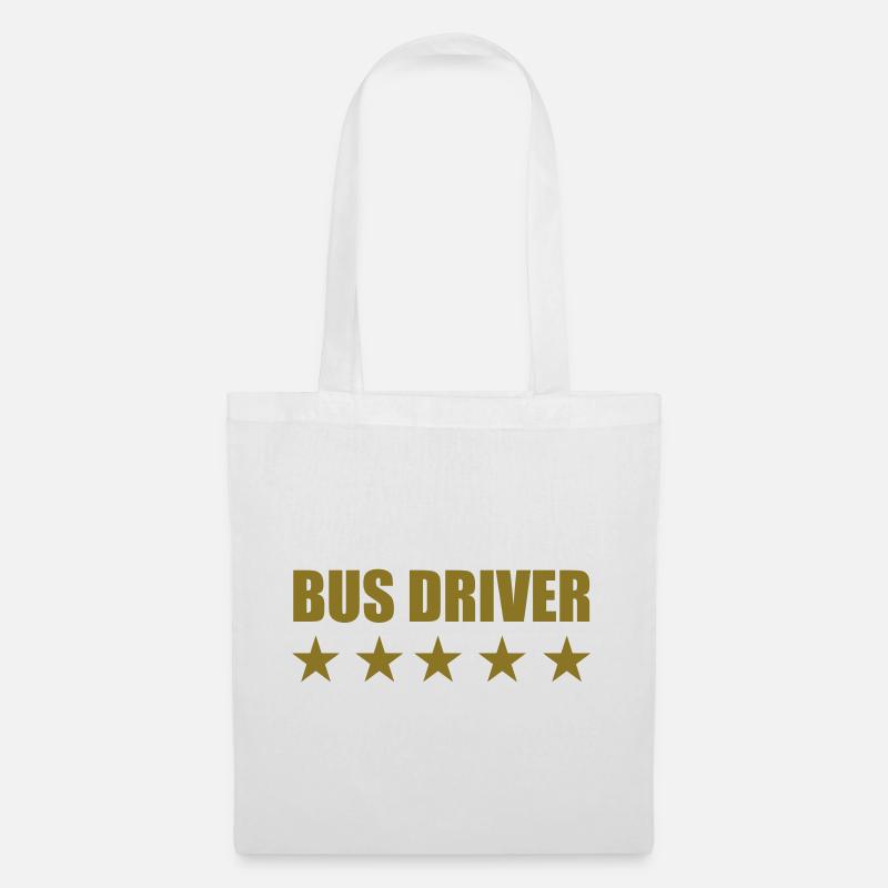 Bus / Busfahrer / Arbeit / Job - Stoffbeutel - Weiß