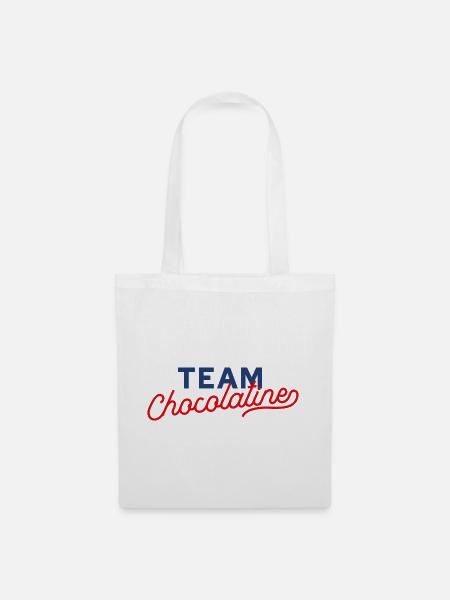 Team chocolatine - Sac en tissu - blanc