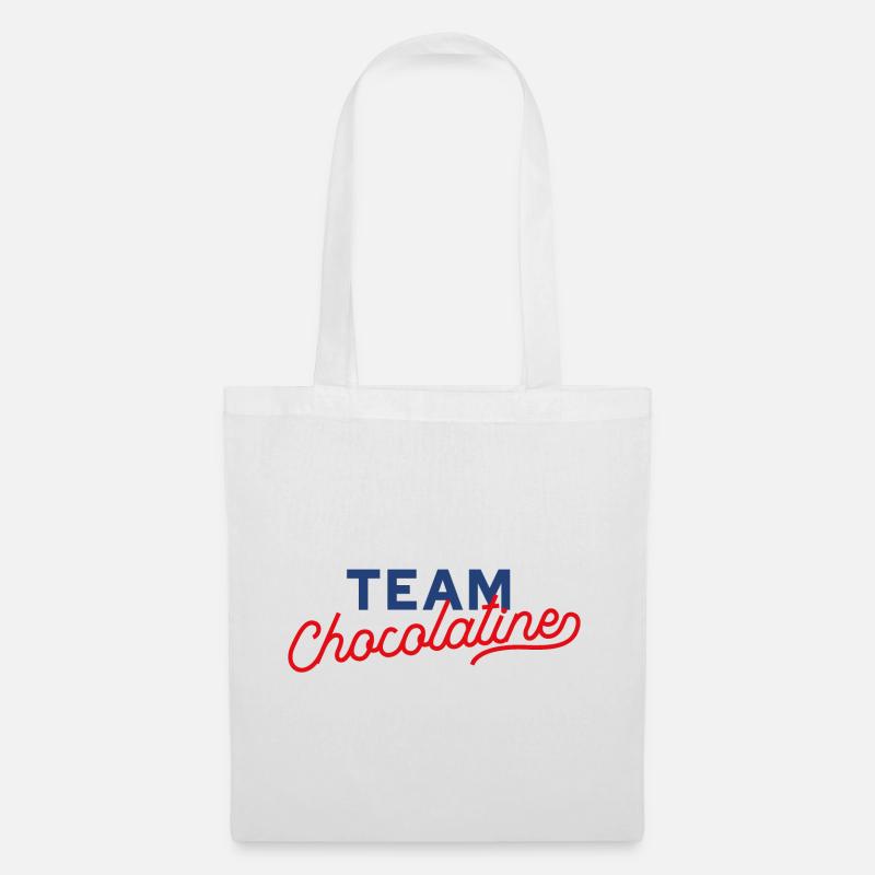 Team chocolatine - Sac en tissu - blanc