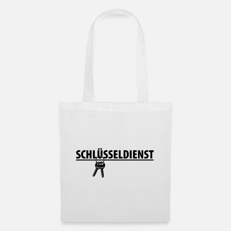Schlüsseldienst Schlüssel Gewerbe - Stoffbeutel - Weiß