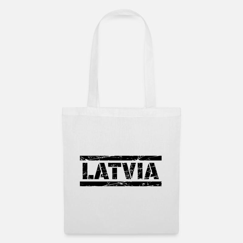 Latvia - Tote Bag - white