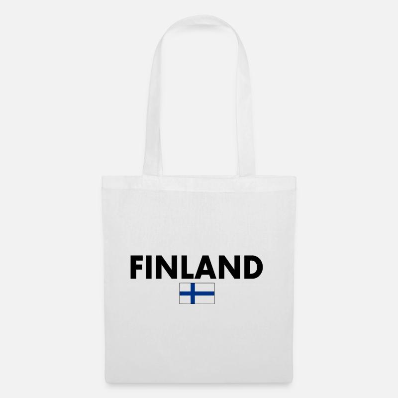Finnland - Stoffbeutel - Weiß