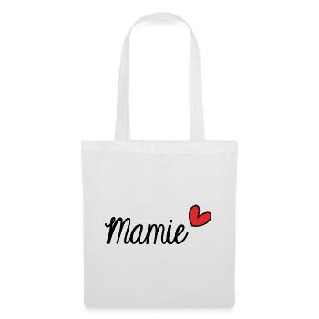 MAMIE. BONNE FÊTE MAMIE. SUPER MAMIE. MAMIE. FÊTE - Sac en tissu - blanc - Devant