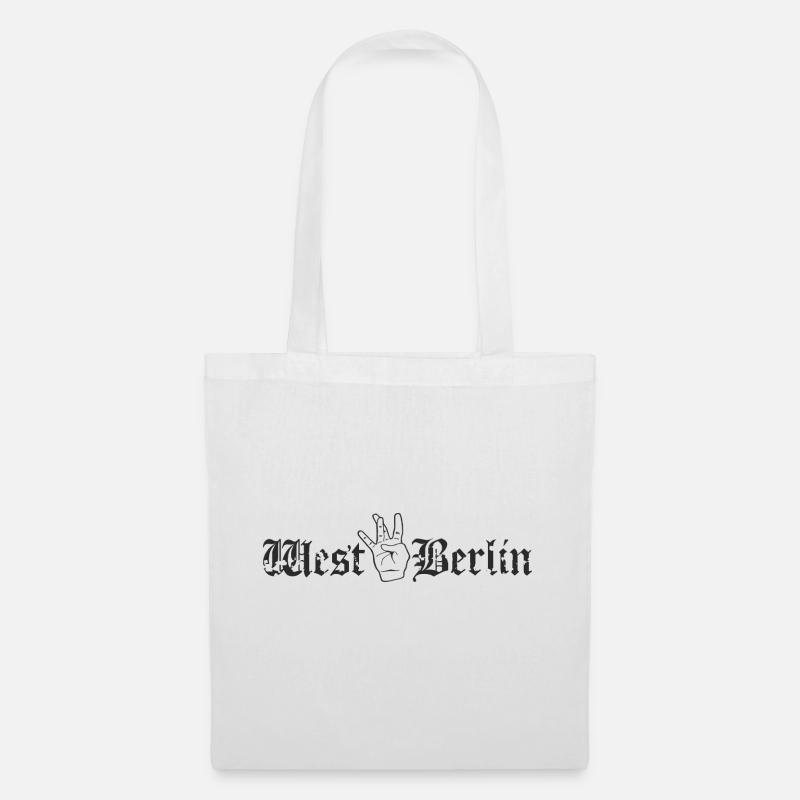West Berlin Maskulin - Stoffbeutel - Weiß