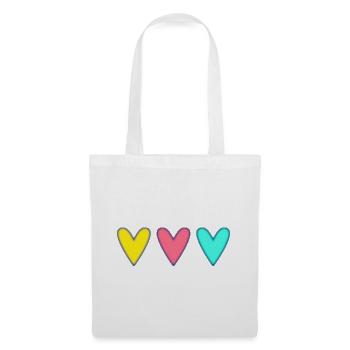 HEART. HEARTS. SAINT VALENTINE. LOVE. LOVE. CHRISTMAS - Tote Bag - white - Front