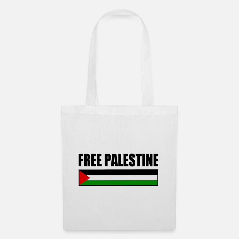 Free palestine - Stoffbeutel - Weiß
