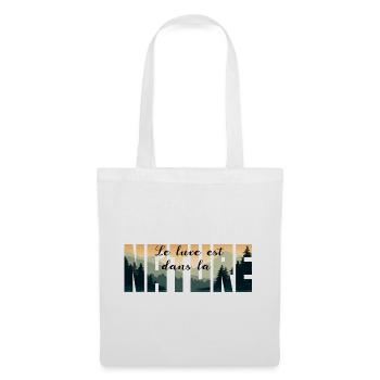 Luxury is in NATURE - Tote Bag - white - Front