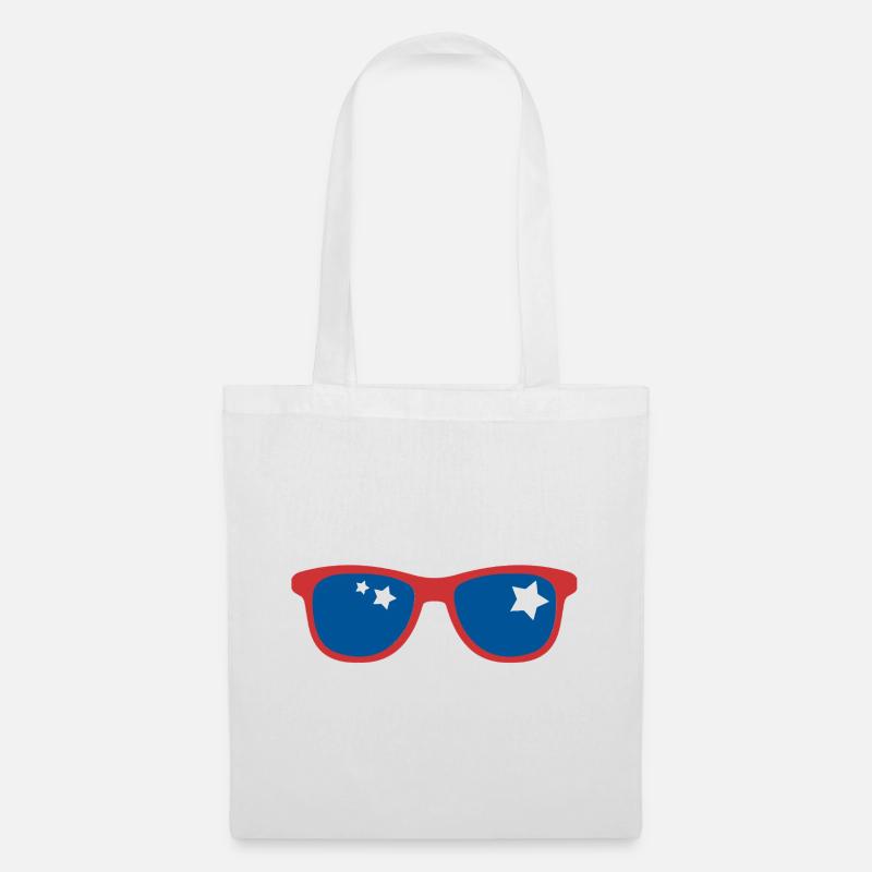 Pop Art Sonnenbrille - Stoffbeutel - Weiß