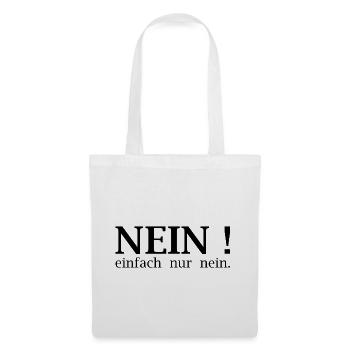 Non! Juste non. - Sac en tissu - blanc - Devant