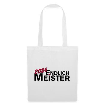 Endlich Meister 2026 Meisterschaft - Stoffbeutel - Weiß - Vorne