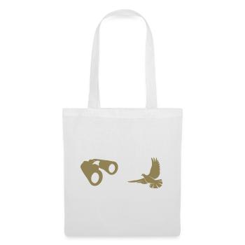 Minimalist Bird Watching Silhouette - Tote Bag - white - Front