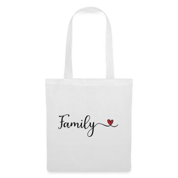 Family Heart - Tote Bag - white - Front