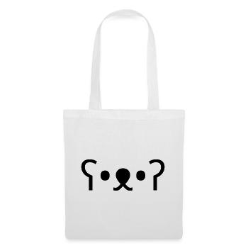 Kuma Bear ʕ•ᴥ•ʔ Cute Bear Emoticon - Tote Bag - white - Front