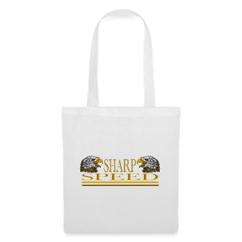 Sharp Speed – Double Eagle Racing Streetwear Desig - Stoffbeutel - Weiß - Vorne