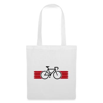 Fahrrad fahren Bike Fahrradfahrer Fahrradfahrerin - Stoffbeutel - Weiß - Vorne