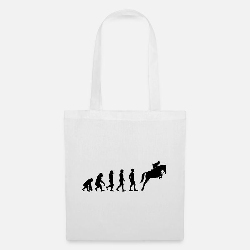 Horse evolution - Tote Bag - white