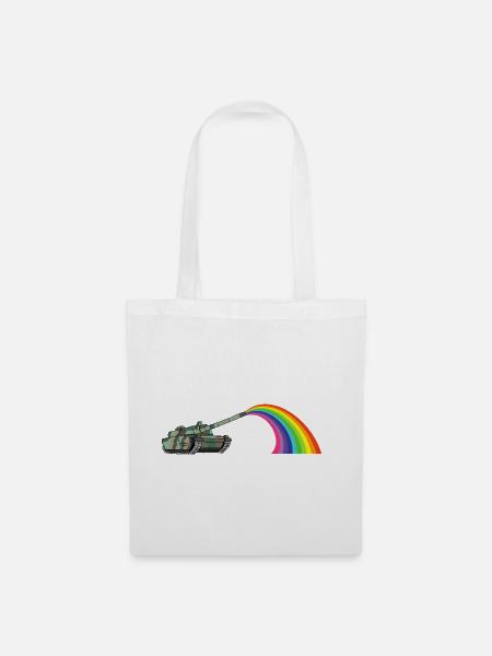 Regenbogenpanzer - Stoffbeutel - Weiß