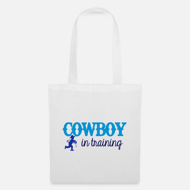 Cowboy Training - Stoffbeutel - Weiß
