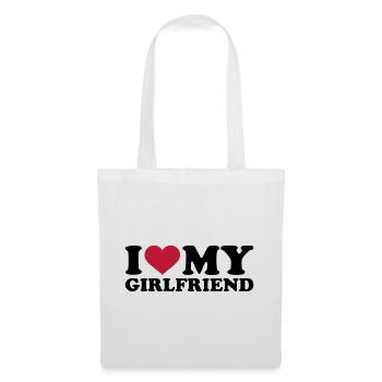 I love my girlfriend - Tote Bag - white - Front