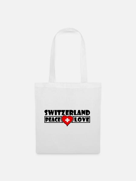 Schweiz - Stoffbeutel - Weiß
