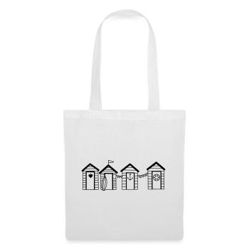 Une journée à la mer - Sac en tissu - blanc - Devant