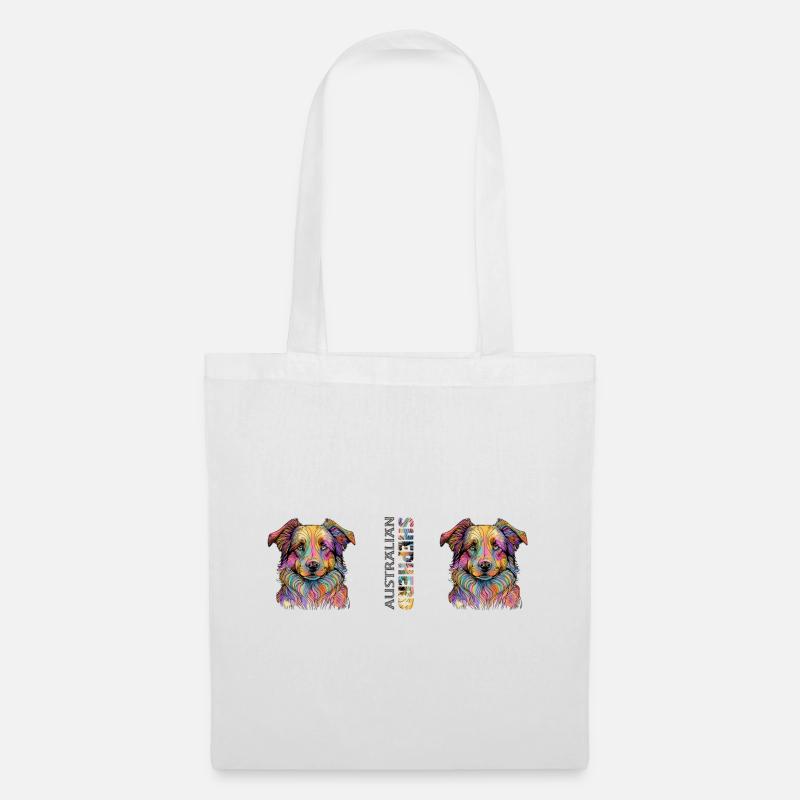Australian Shepherd - Stoffbeutel - Weiß