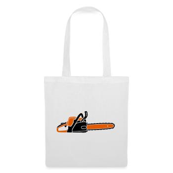 Chainsaw Chainsaw Lumberjack Lumberjack Lumberjack - Tote Bag - white - Front