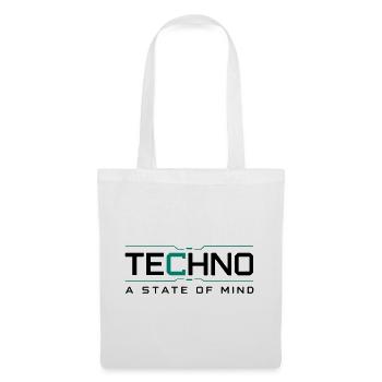 Techno - Un état d’esprit - Sac en tissu - blanc - Devant