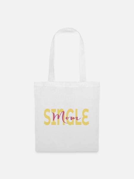 Single Mom - Stoffbeutel - Weiß