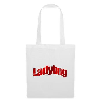Dezentes Logo Ladybug  - Stoffbeutel - Weiß - Vorne