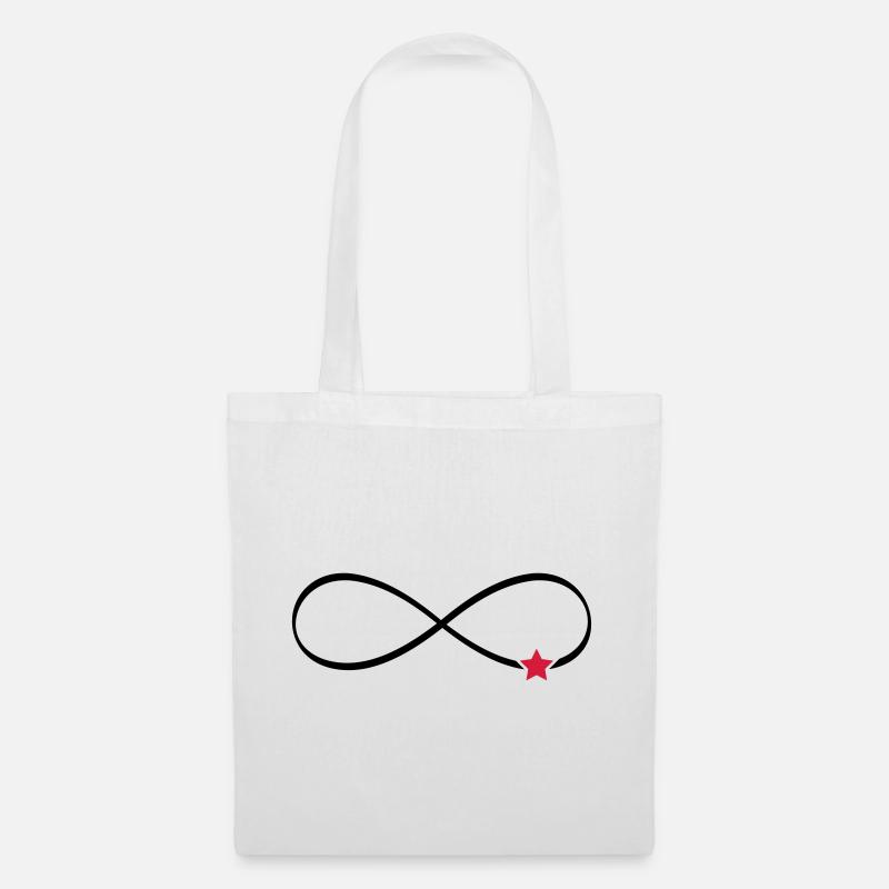 Star infinity symbol infinity sign - Tote Bag - white