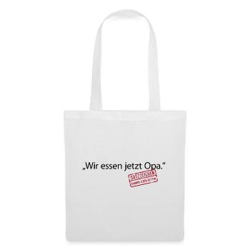 Nous mangeons les signes de la vie de grand-père - Sac en tissu - blanc - Devant