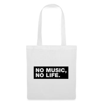 No Music No Life - Tote Bag - white - Front