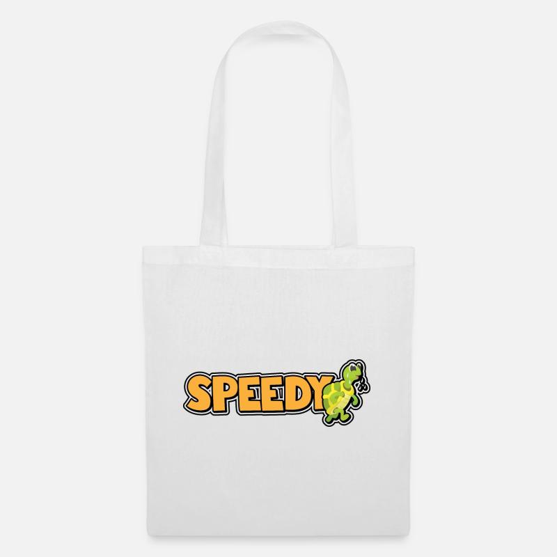 Speedy - Fast Turtle - Tote Bag - white