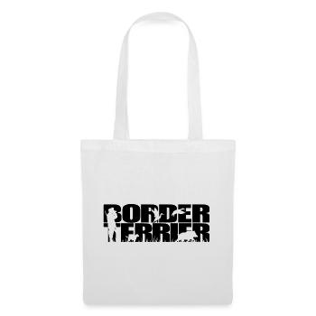 BORDER TERRIER Chien de chasse Wilsigns Chasseurs - Sac en tissu - blanc - Devant