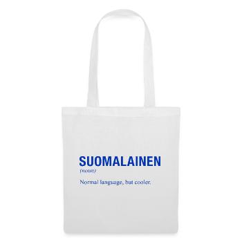 Finnland Suomi Finnische Sprache Cool Finnisch - Stoffbeutel - Weiß - Vorne