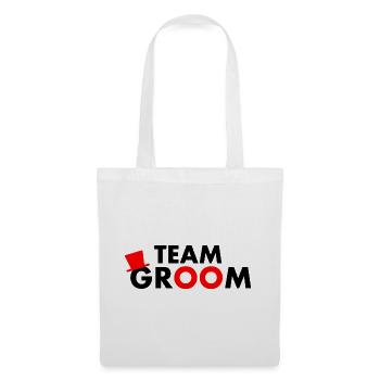 Team groom - Sac en tissu - blanc - Devant