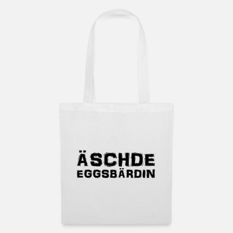 Sächsisch - Dialekt - Spruch - Stoffbeutel - Weiß