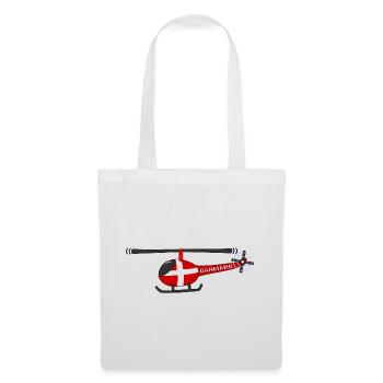 Helicopter Denmark Flag Children - Tote Bag - white - Front