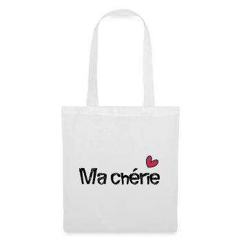 MA CHERIE. FÊTE DES MÈRES. BONNE FÊTE MAMAN. MAMAN - Sac en tissu - blanc - Devant