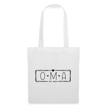 Oma Est. 2024 - Stoffbeutel - Weiß - Vorne