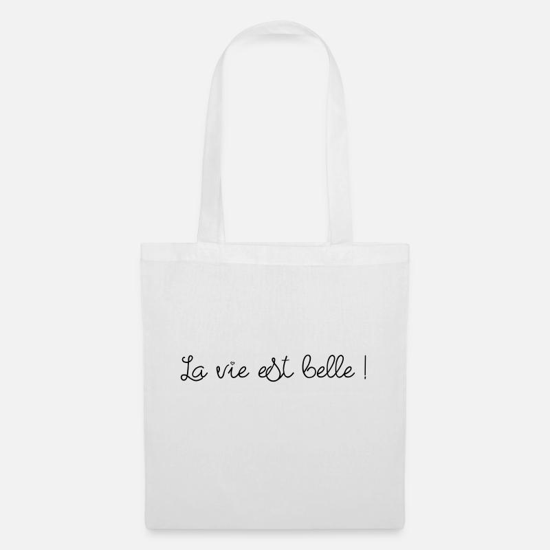 Das Leben ist gut! - Stoffbeutel - Weiß